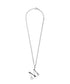 MUCENT(ムセント)/ユニセックス メタル ロゴ ネックレス/LUMET METAL LOGO NECKLACE UNISEX | AT4253087 | シルバー