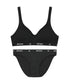 MUCENT(ムセント)/ノンワイヤー ブラ＆ショーツ 上下 セット/AUREN NO-WIRE OUT BAND BRALETTE PANTY SET | AT2253088 | ブラック