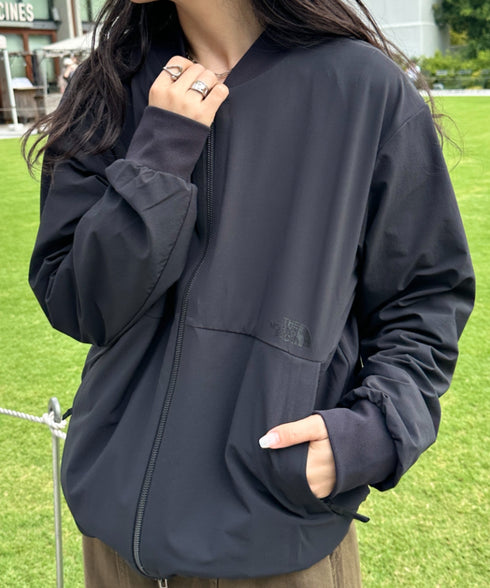 THE NORTH FACE(ザ・ノースフェイス)/軽量 ワンポイントロゴ ジャケット ノーカラーブルゾン/M'S STUD BOMBER | IM2253078 | ブラック