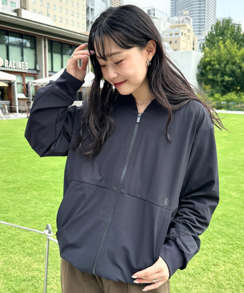 THE NORTH FACE(ザ・ノースフェイス)/軽量 ワンポイントロゴ ジャケット ノーカラーブルゾン/M'S STUD BOMBER | IM2253078 | ブラック