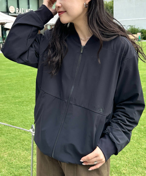 THE NORTH FACE(ザ・ノースフェイス)/軽量 ワンポイントロゴ ジャケット ノーカラーブルゾン/M'S STUD BOMBER | IM2253078 | ブラック