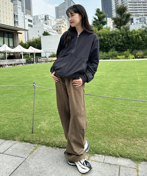 THE NORTH FACE(ザ・ノースフェイス)/軽量 ワンポイントロゴ ジャケット ノーカラーブルゾン/M'S STUD BOMBER | IM2253078 | ブラック