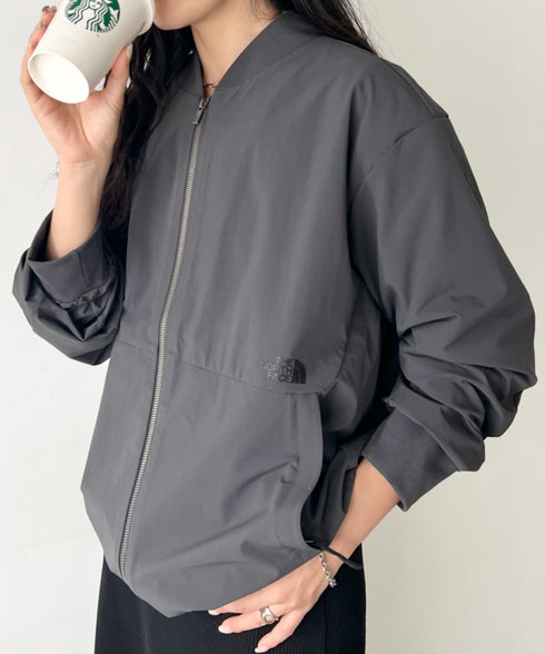 THE NORTH FACE(ザ・ノースフェイス)/軽量 ワンポイントロゴ ジャケット ノーカラーブルゾン/M'S STUD BOMBER | IM2253078 | チャコールグレー