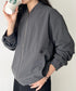 THE NORTH FACE(ザ・ノースフェイス)/軽量 ワンポイントロゴ ジャケット ノーカラーブルゾン/M'S STUD BOMBER | IM2253078 | チャコールグレー