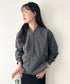 THE NORTH FACE(ザ・ノースフェイス)/軽量 ワンポイントロゴ ジャケット ノーカラーブルゾン/M'S STUD BOMBER | IM2253078 | チャコールグレー