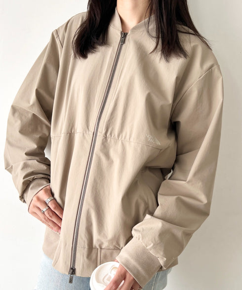 THE NORTH FACE(ザ・ノースフェイス)/軽量 ワンポイントロゴ ジャケット ノーカラーブルゾン/M'S STUD BOMBER | IM2253078 | ダークベージュ