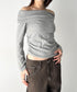 ドレープオフショルトップス | BA2253022 | グレー