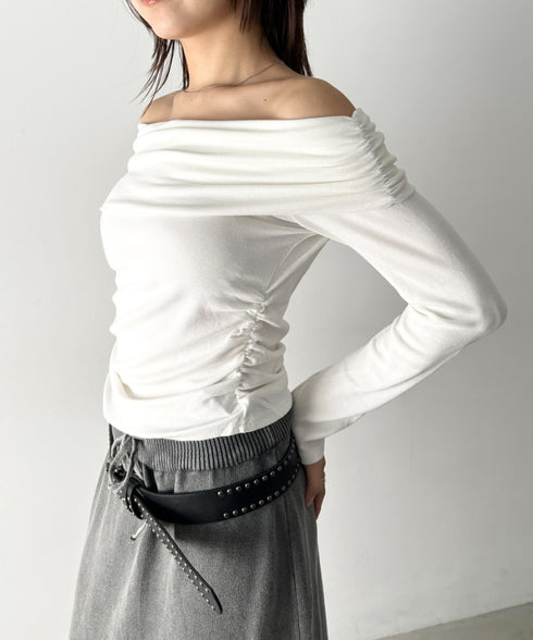 ドレープオフショルトップス | BA2253022 | ホワイト
