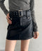 ベルト付きPUミニスカート | BA2253023 | ブラック