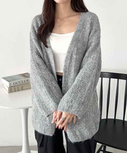 オーバーサイズコクーンニットカーディガン | CL2256051 | ライトグレー