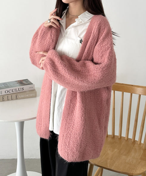 オーバーサイズコクーンニットカーディガン | CL2256051 | ピンク