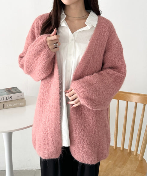 オーバーサイズコクーンニットカーディガン | CL2256051 | ピンク