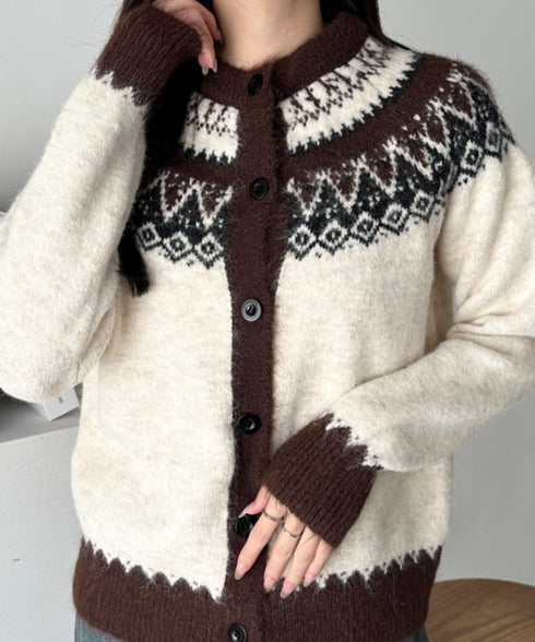 ノルディックニットカーディガン | CL2254005 | アイボリー