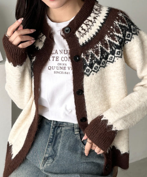 ノルディックニットカーディガン | CL2254005 | アイボリー