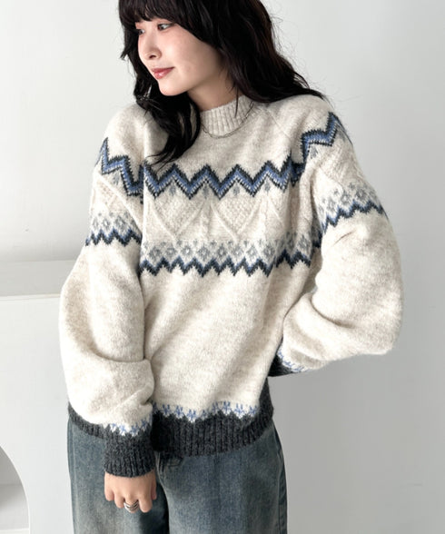 ノルディックニットトップス | CL2254006 | アイボリー