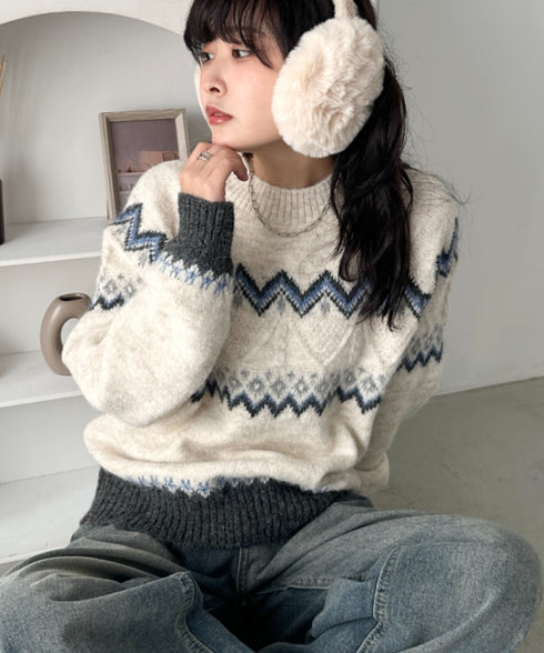 ノルディックニットトップス | CL2254006 | アイボリー