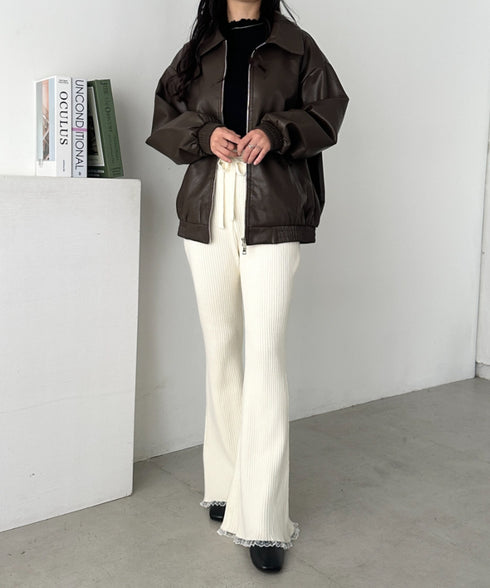 オーバーサイズPUブルゾン | CL2253033 | ブラウン