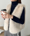 ノーカラーショート丈ファーベスト | CL2256057 | アイボリー