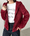 フリースジップアップフーディー | CL2256060 | ワインレッド