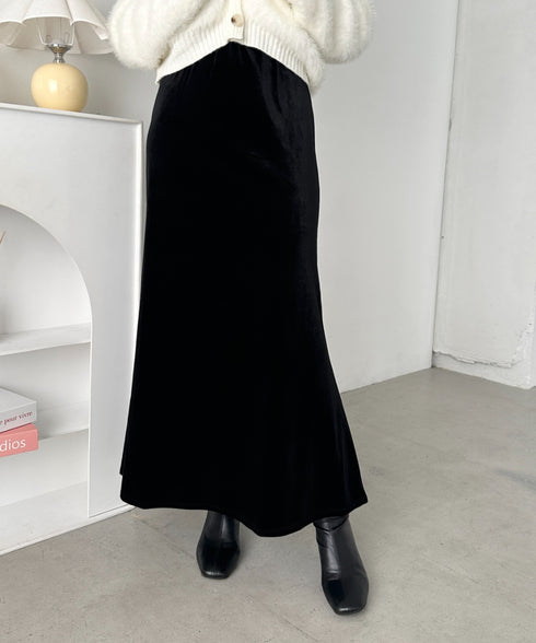 アソートベロアフレアスカート | CL2256061 | ブラック