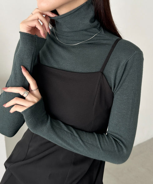 タートルネックトップス | CL2256064 | チャコールグレー