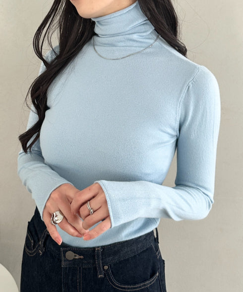 タートルネックトップス | CL2256064 | ライトブルー