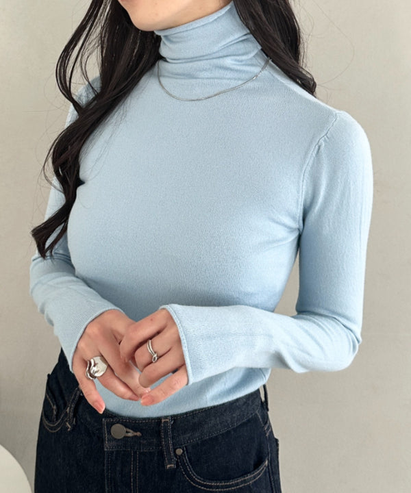 タートルネックトップス | CL2256064 | ライトブルー
