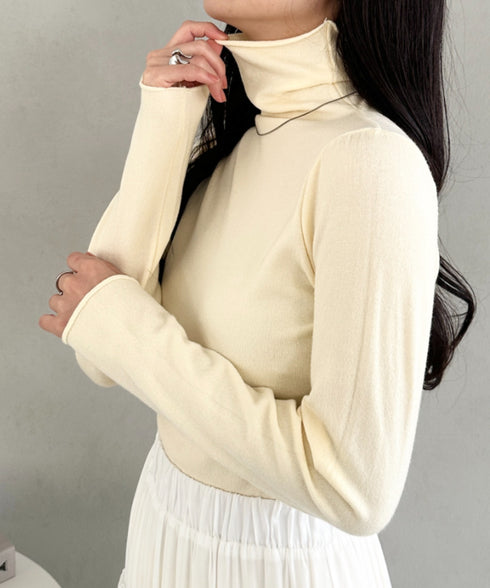 タートルネックトップス | CL2256064 | ライトイエロー