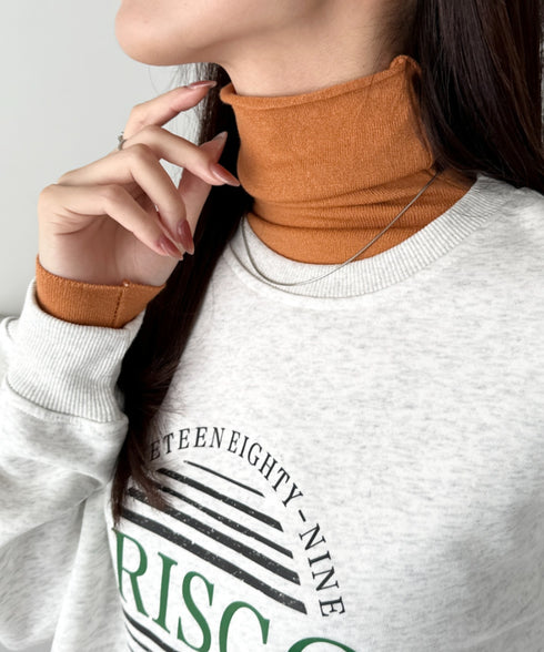 タートルネックトップス | CL2256064 | オレンジ