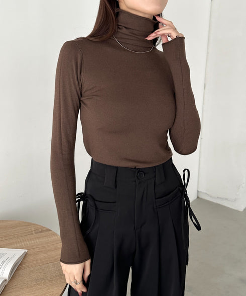 タートルネックトップス | CL2256064 | ブラウン