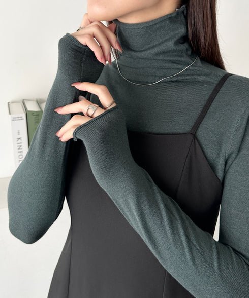 タートルネックトップス | CL2256064 | チャコールグレー