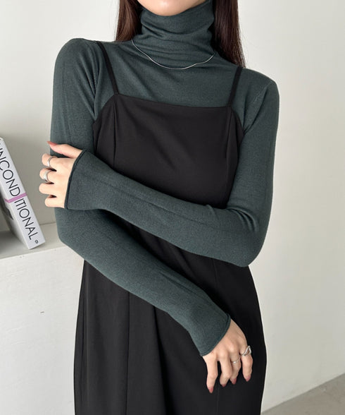 タートルネックトップス | CL2256064 | チャコールグレー