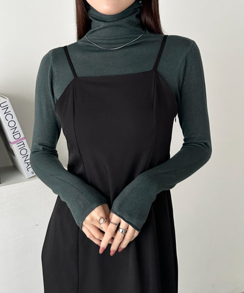 タートルネックトップス | CL2256064 | チャコールグレー