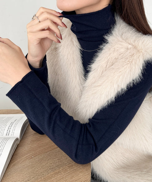 タートルネックトップス | CL2256064 | ネイビー