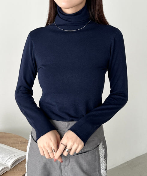 タートルネックトップス | CL2256064 | ネイビー