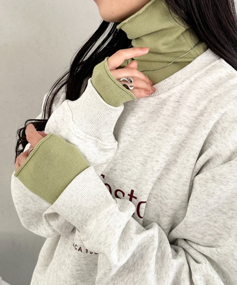 タートルネックトップス | CL2256064 | ライトグリーン