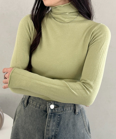 タートルネックトップス | CL2256064 | ライトグリーン