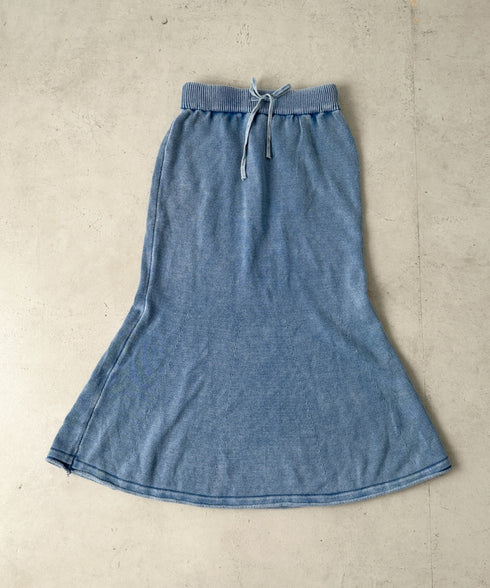 メランジニットロングスカート | BA2256047 | ブルー