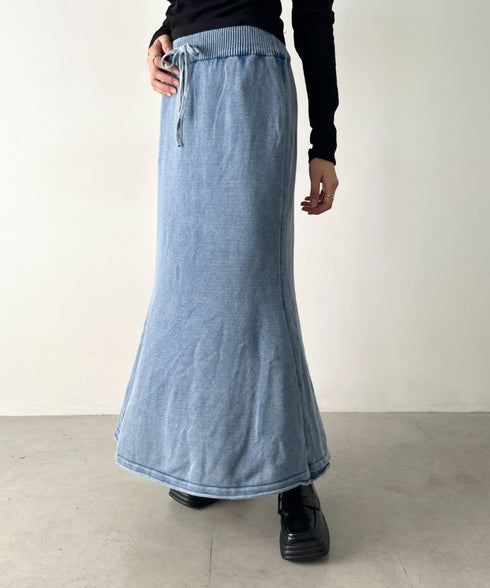 メランジニットロングスカート | BA2256047 | ブルー