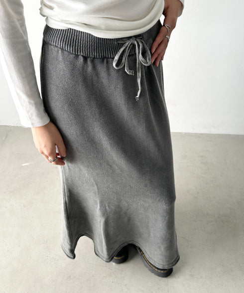 メランジニットロングスカート | BA2256047 | グレー