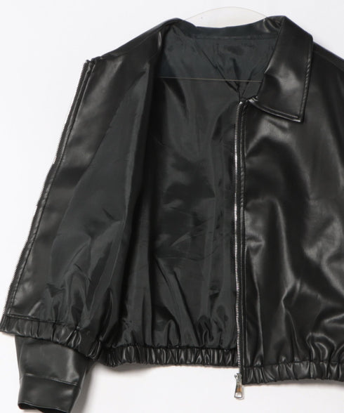 PUミドルブルゾン | BA2253030 | ブラック