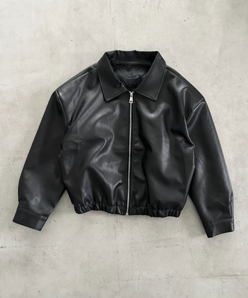 PUミドルブルゾン | BA2253030 | ブラック