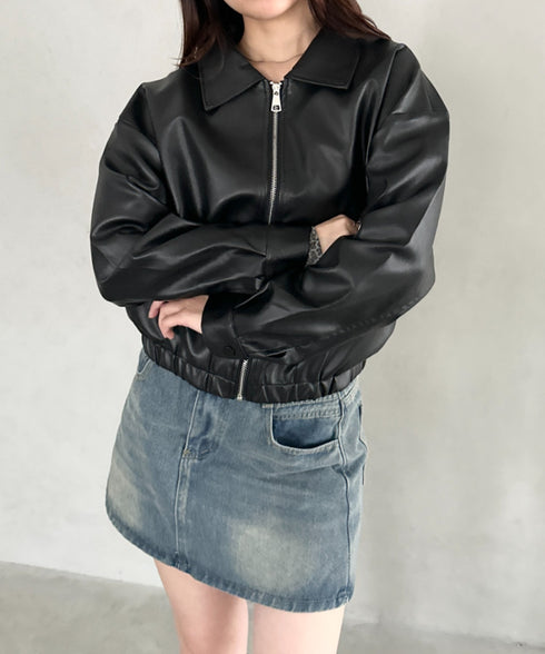 PUミドルブルゾン | BA2253030 | ブラック