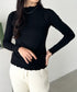 メロウフリル長袖トップス | CL2256065 | ブラック