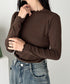 メロウフリル長袖トップス | CL2256065 | ブラウン