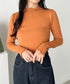 メロウフリル長袖トップス | CL2256065 | オレンジ