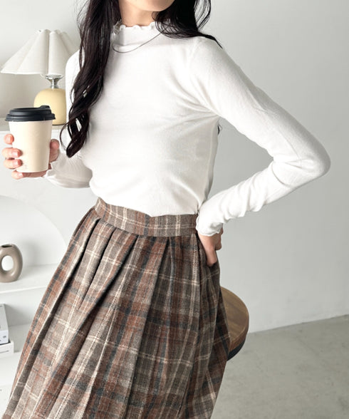 メロウフリル長袖トップス | CL2256065 | ホワイト