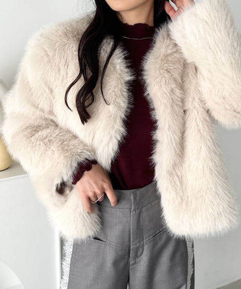 メロウフリル長袖トップス | CL2256065 | ワインレッド