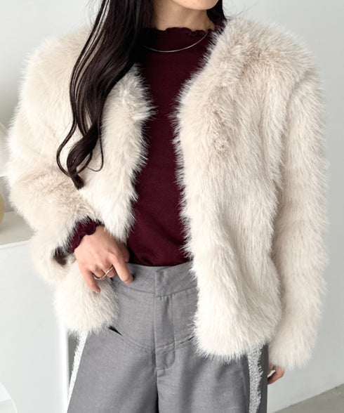 メロウフリル長袖トップス | CL2256065 | ワインレッド