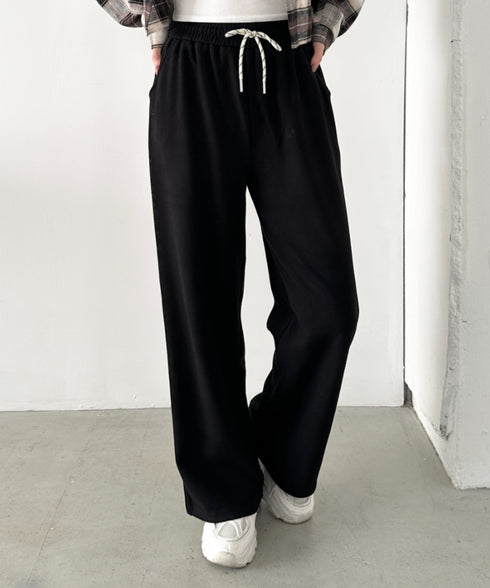 ワイドストレートスウェットパンツ | CL2256068 | ブラック